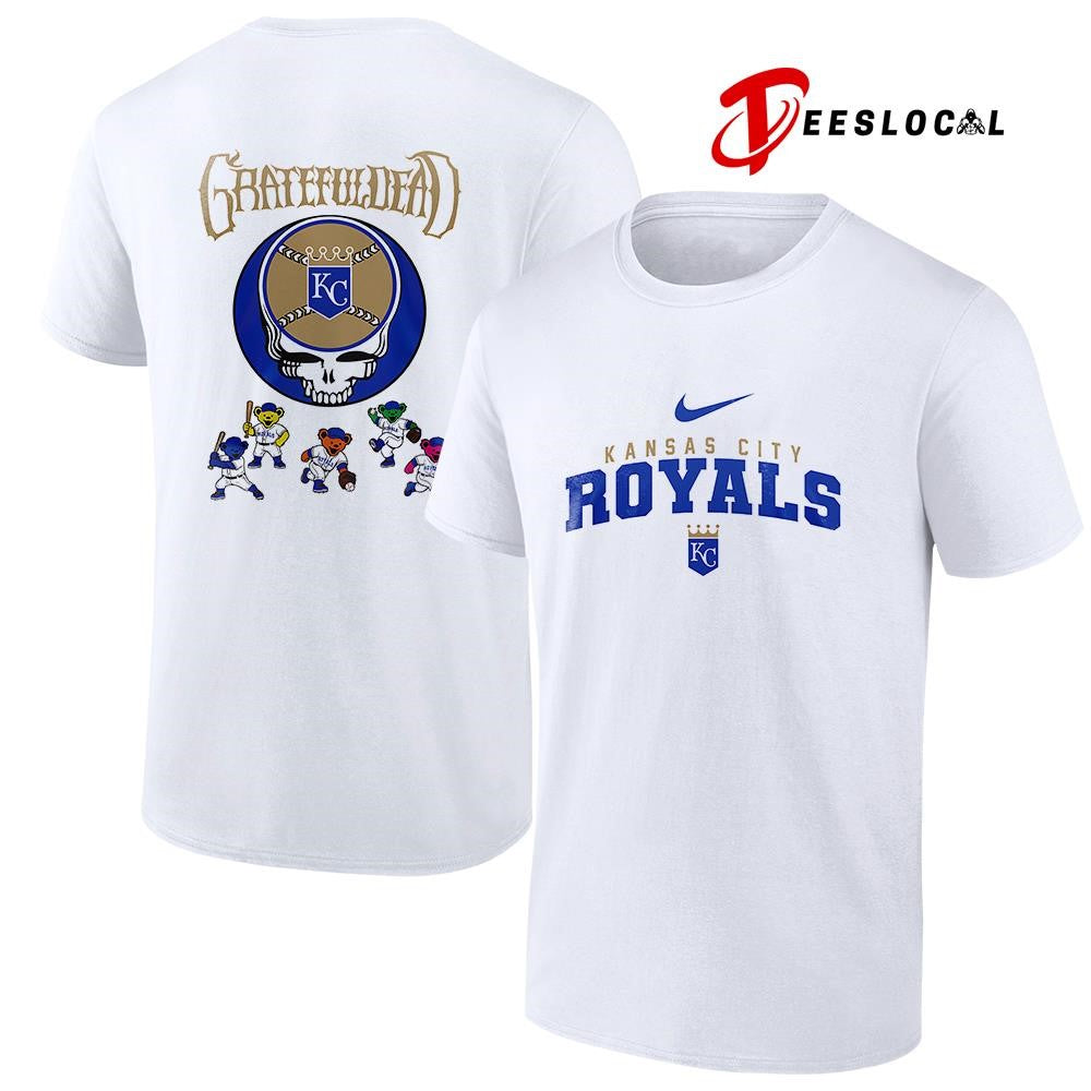 Kansas City Royals x Grateful Dead bear mascot shirt Unisex