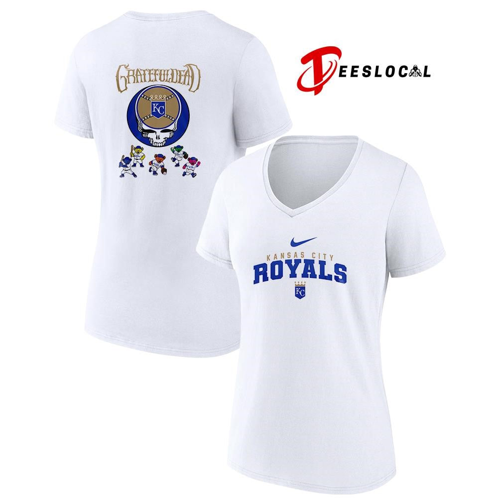 Kansas City Royals x Grateful Dead bear mascot shirt Unisex