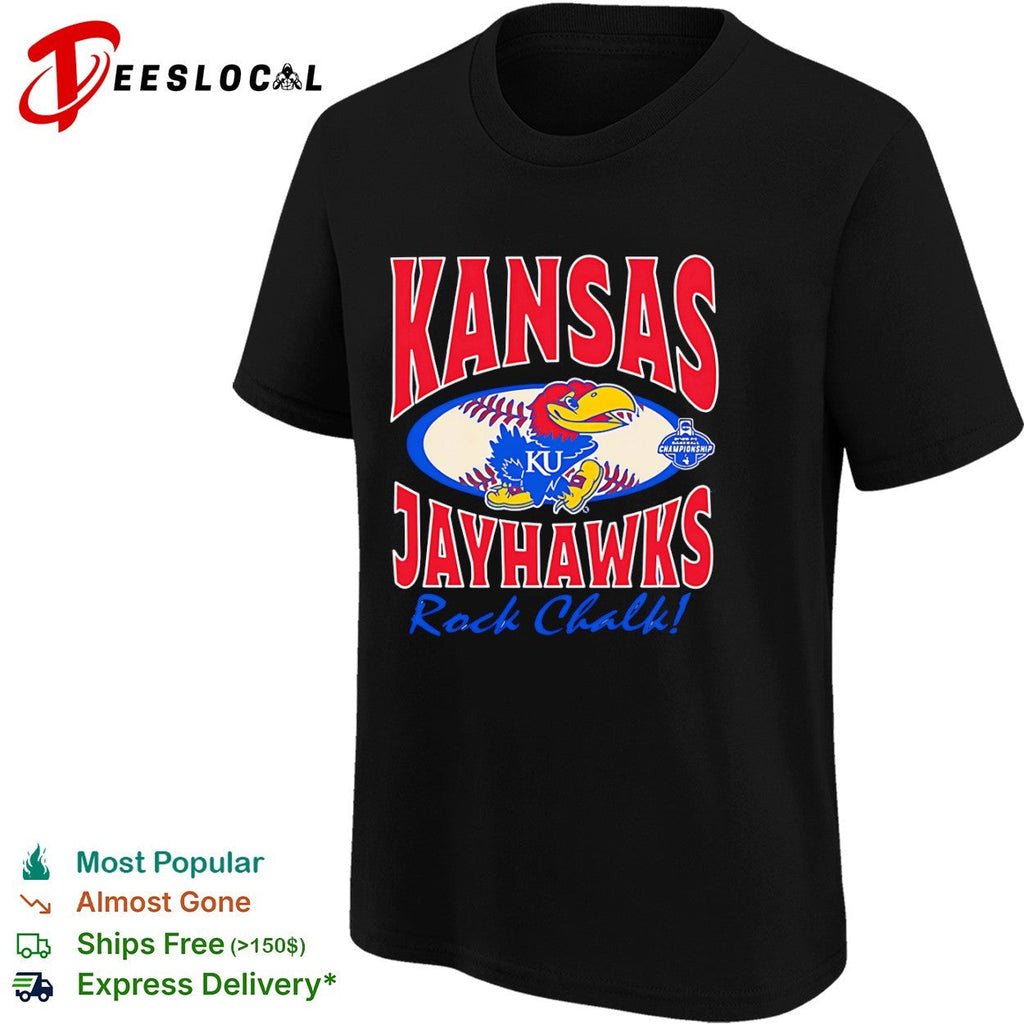 Kansas Jayhawks 2006 Baseball Championship Rock Chalk KU Jayhawk NCAA shirt Unisex