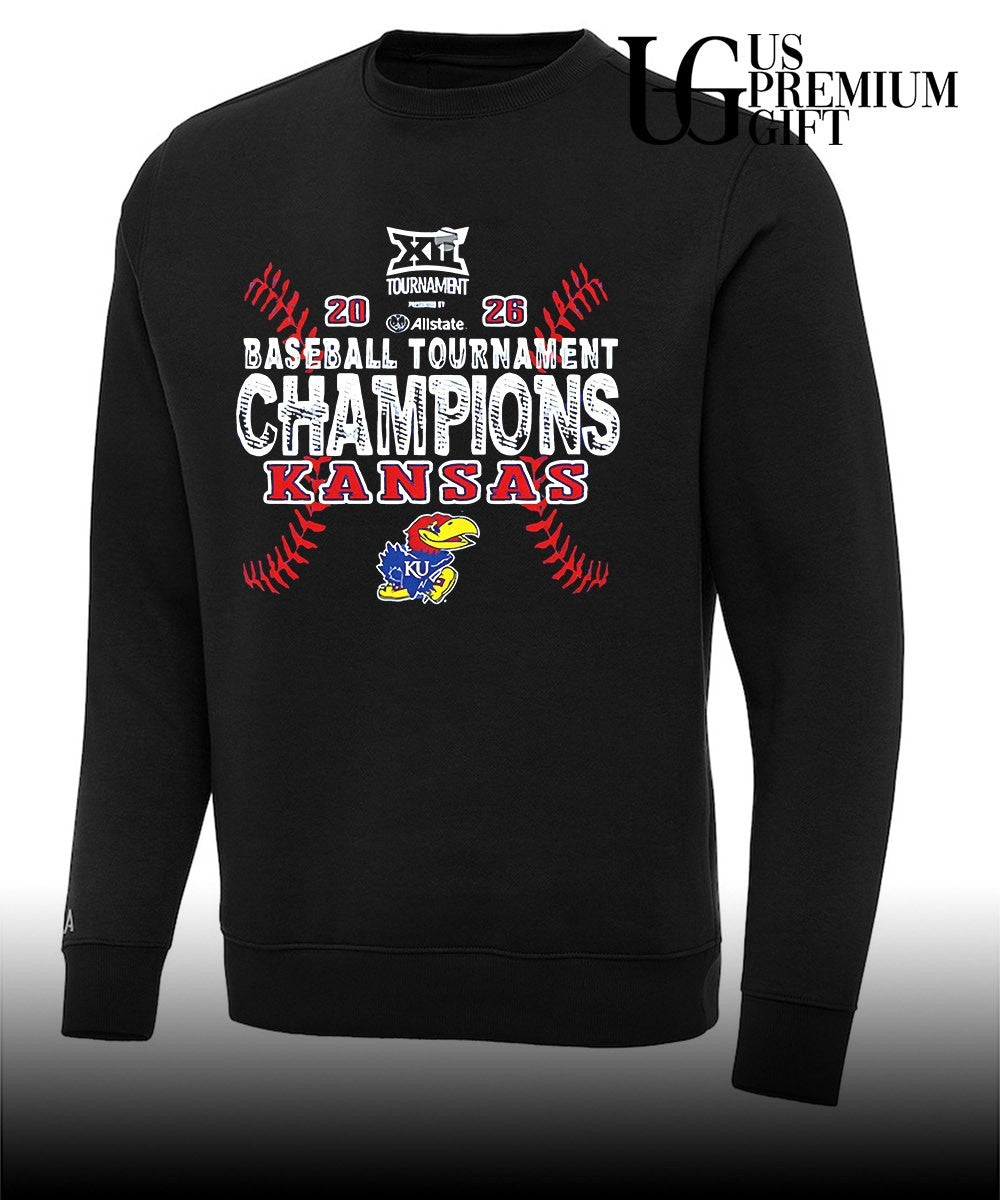 Kansas Jayhawks 2026 Big 12 Baseball Tournament Champions shirt Unisex