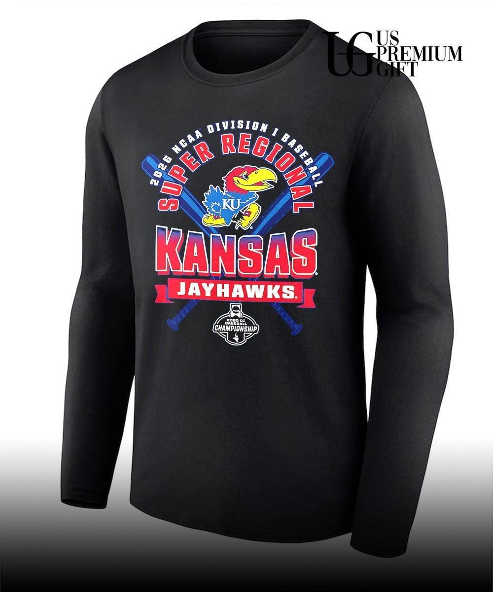 Kansas Jayhawks 2026 NCAA Division I Baseball Super Regional Championship shirt Unisex