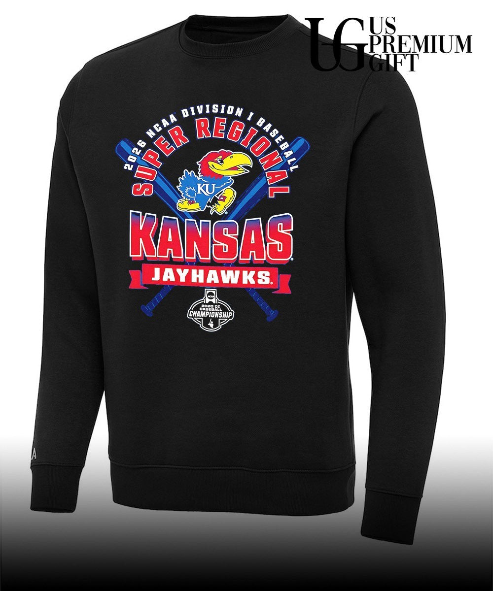 Kansas Jayhawks 2026 NCAA Division I Baseball Super Regional Championship shirt Unisex