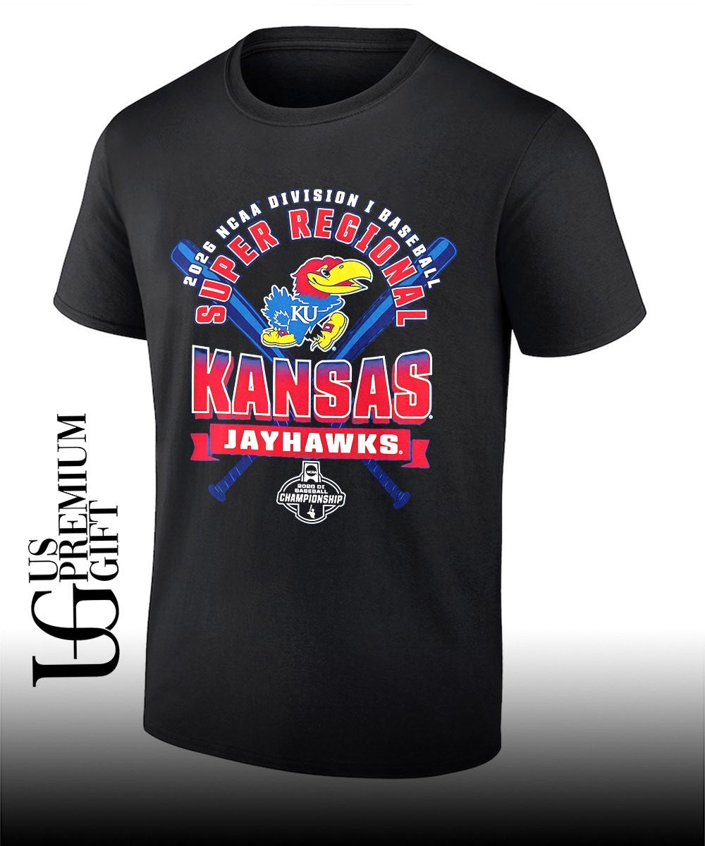 Kansas Jayhawks 2026 NCAA Division I Baseball Super Regional Championship shirt Unisex