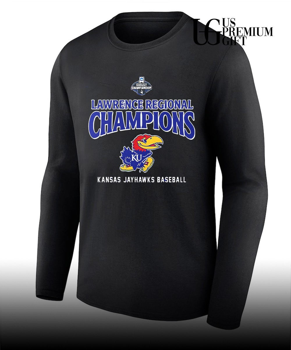 Kansas Jayhawks Baseball Lawrence Regional Champions 2026 shirt Unisex