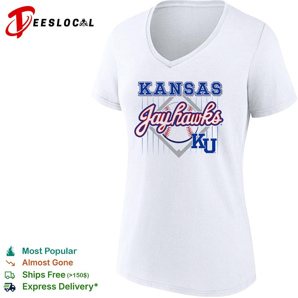 Kansas Jayhawks KU baseball logo team shirt Unisex