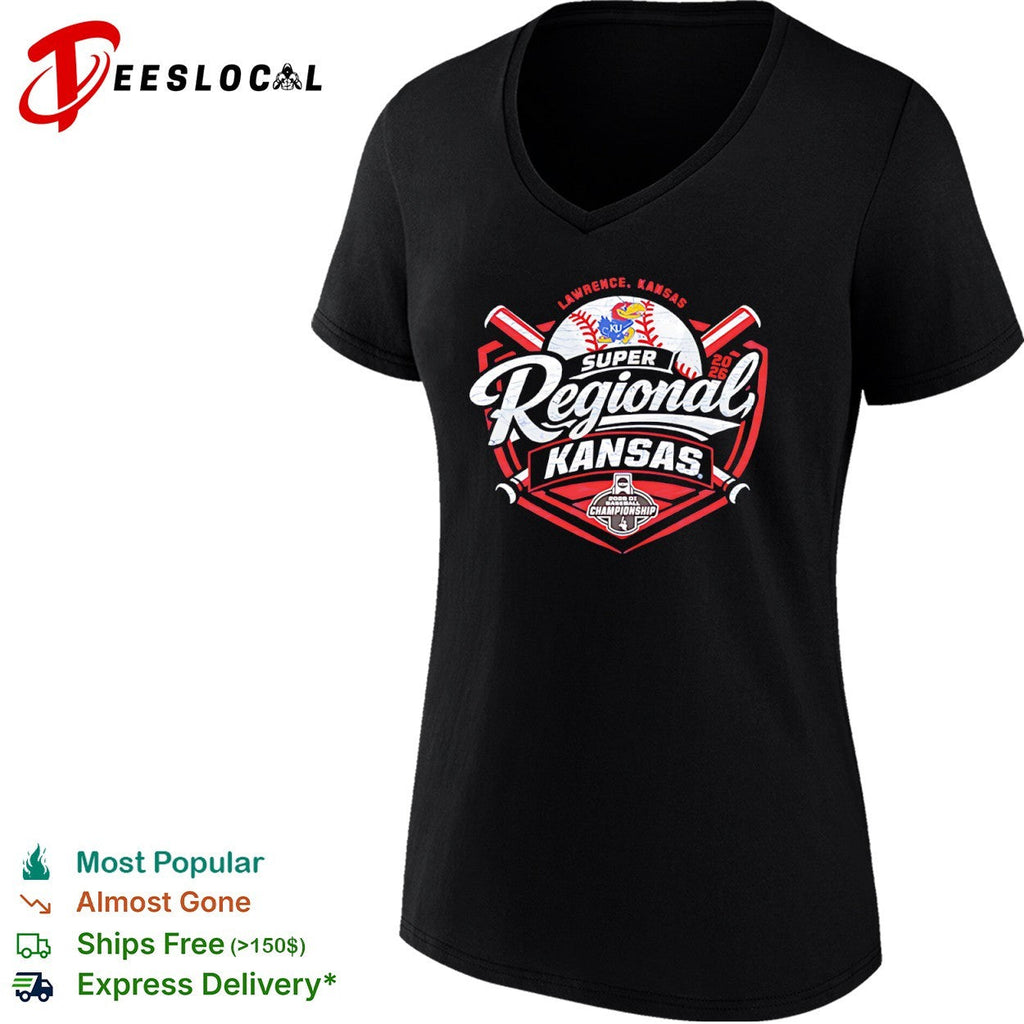 Kansas Jayhawks Super Regional 2026 Lawrence NCAA DI Baseball Championship shirt Unisex