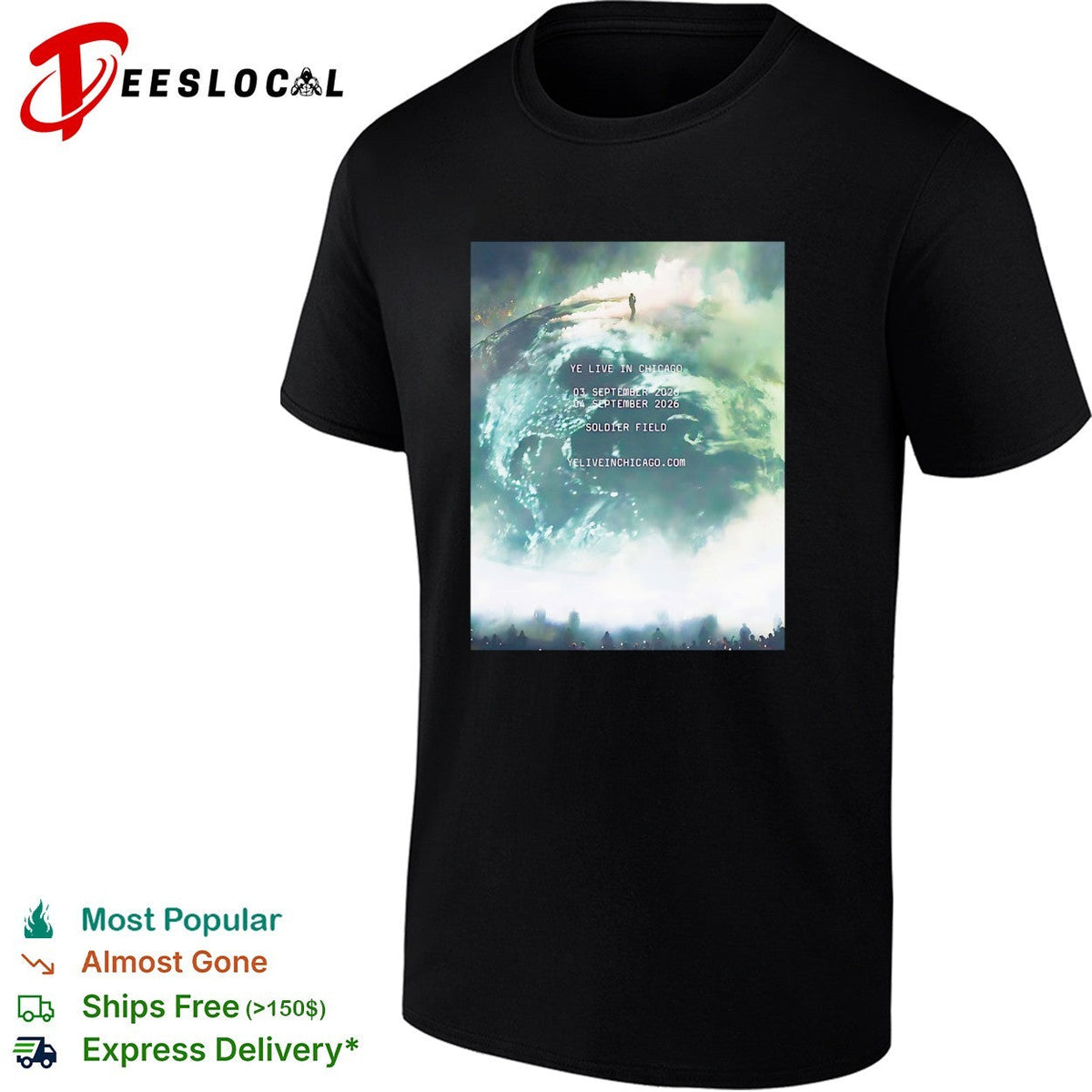 Kanye West Ye Live In Chicago On 3 And 4 September 2026 shirt Unisex