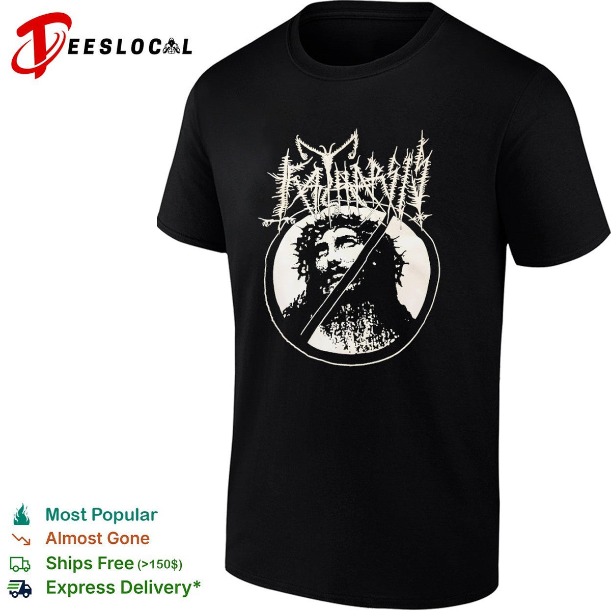 Katharsis Jesus Parody Music Metal Black Shirt Unisex