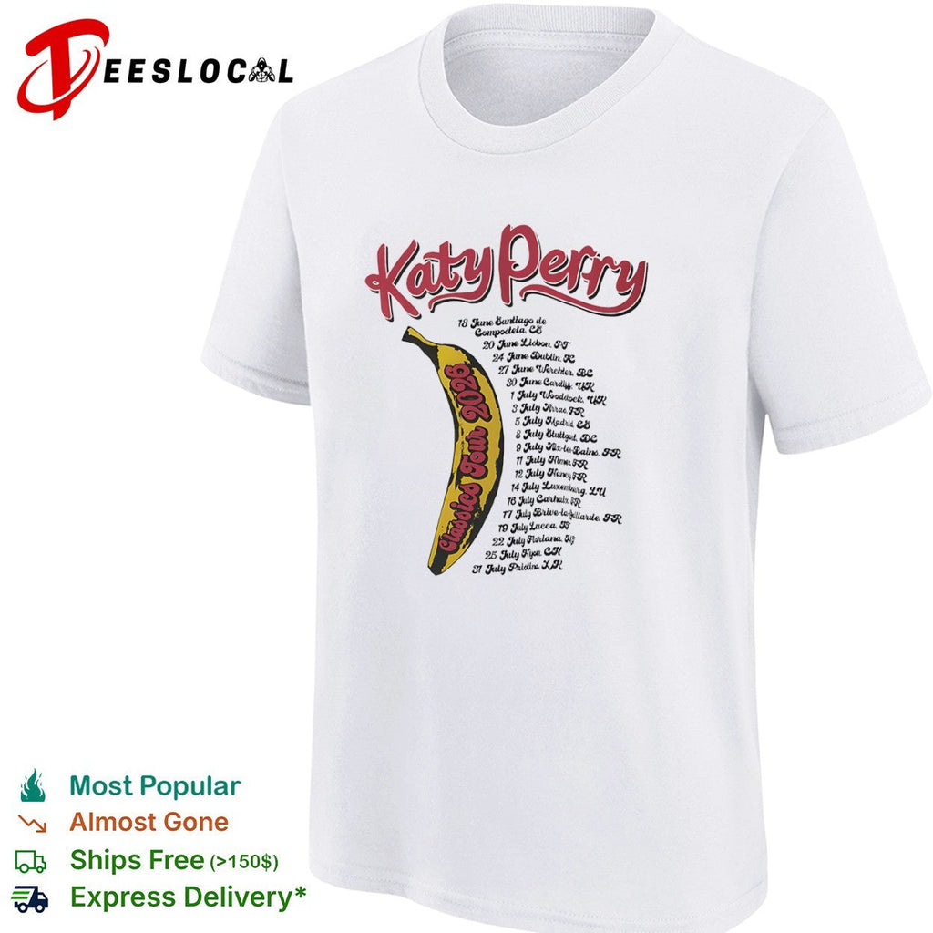 Katy Perry Classics Tour 2026 Santiago Lisbon Dublin Werchter Cardiff Woodstock shirt Unisex