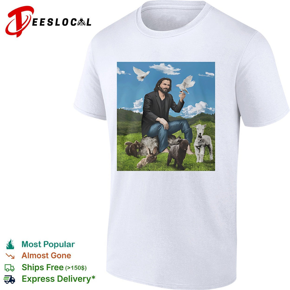 Keanu Reeves and Animal Steppe shirt Unisex