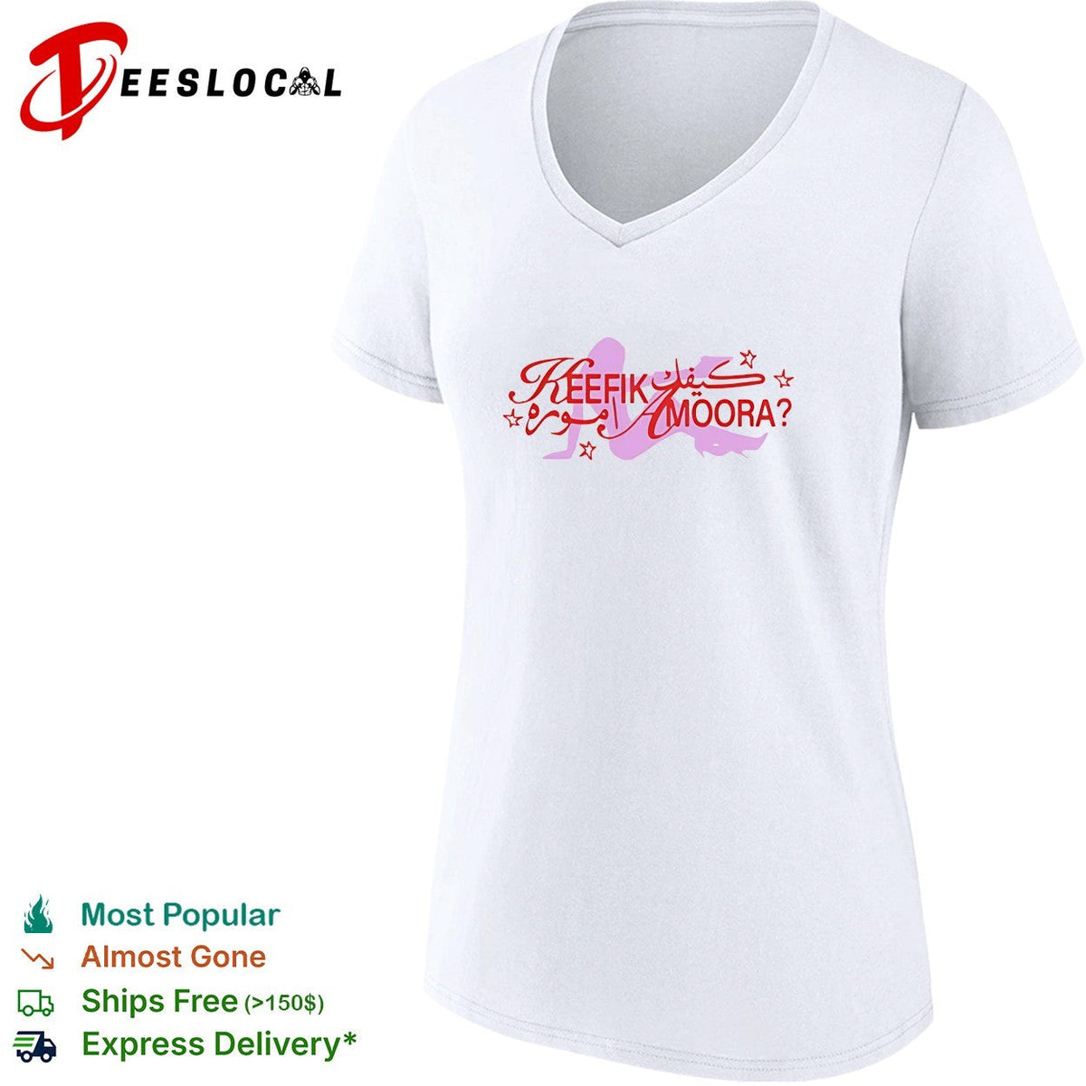 Keefik Amoora Arabic English bilingual art graphic shirt Unisex