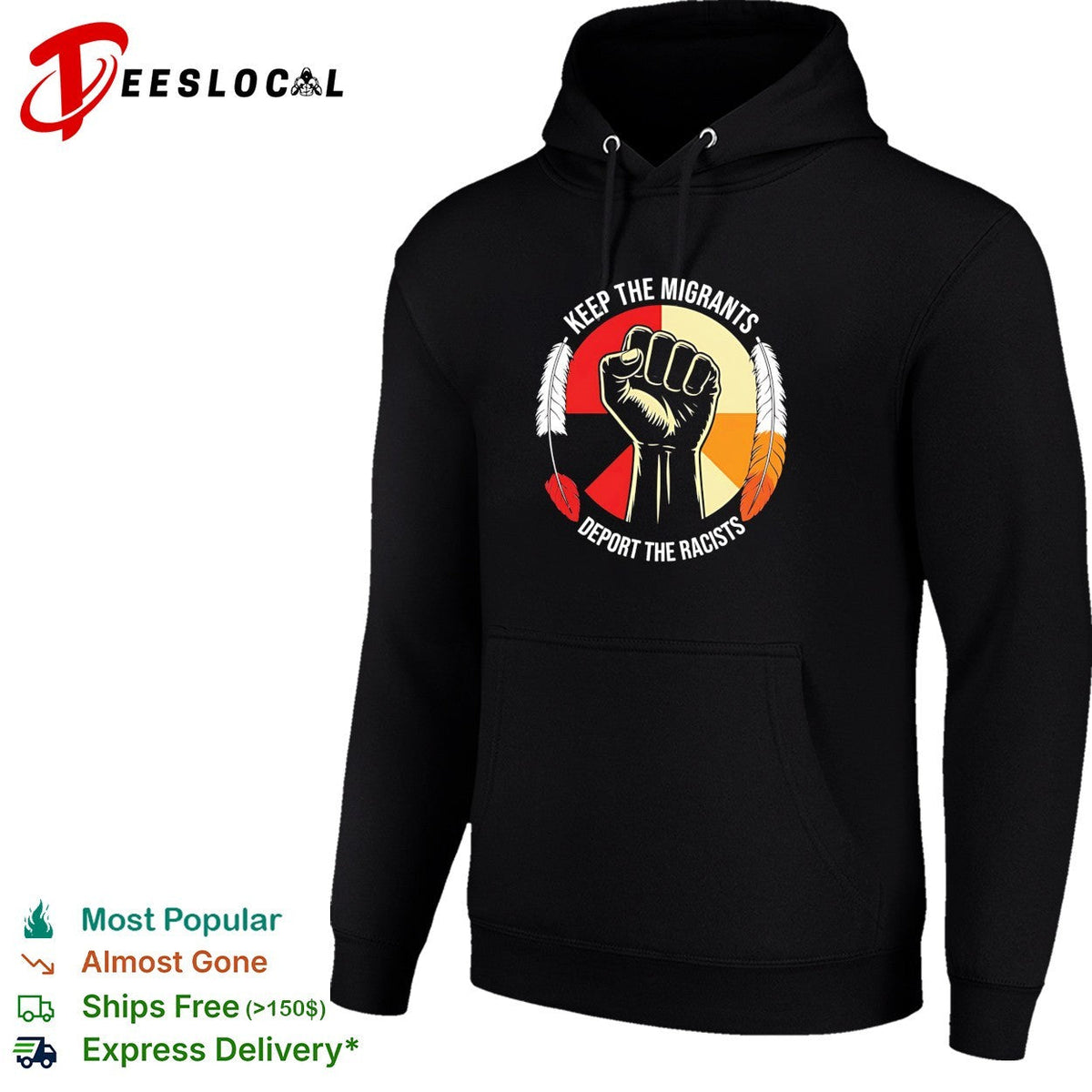 Keep the migrants deport the racists vintage shirt Unisex