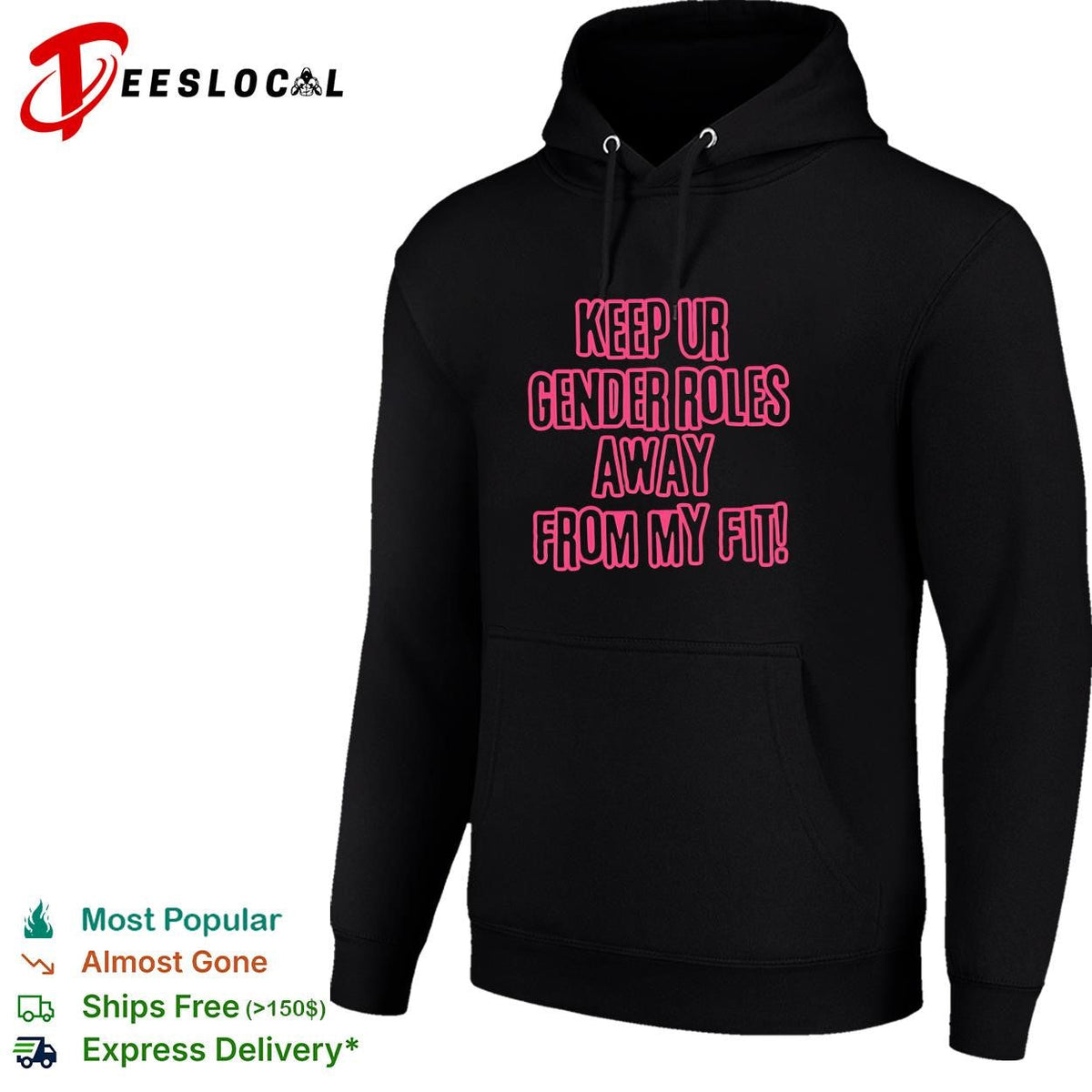 Keep ur gender roles away from my fit vintage pink neon shirt Unisex