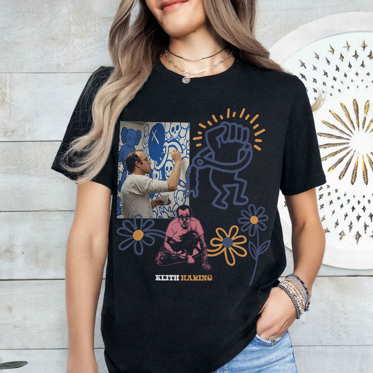 Keith Haring Tribute T Shirt Unisex