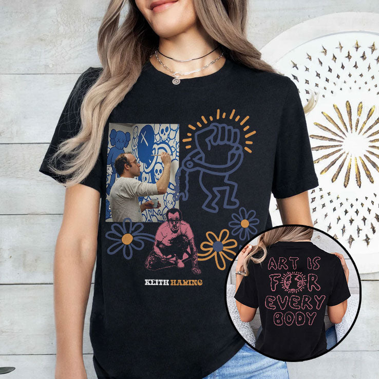 Keith Haring Tribute T Shirt Unisex