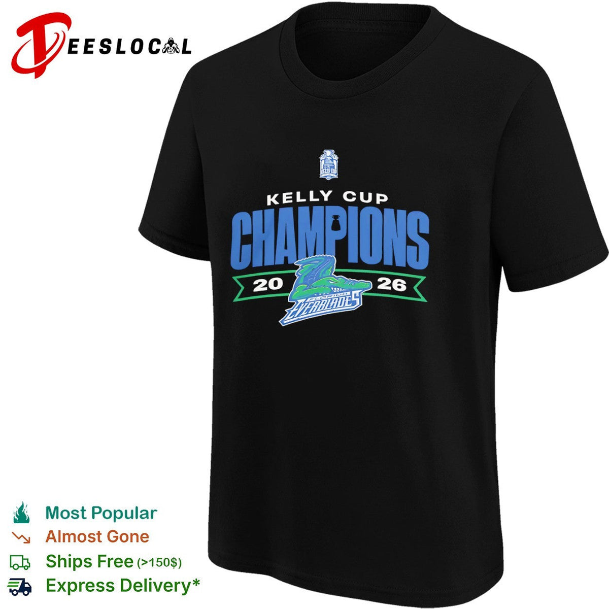 Kelly Cup Champions 20 26 Florida Everblades Hockey Tournament Winners shirt Unisex