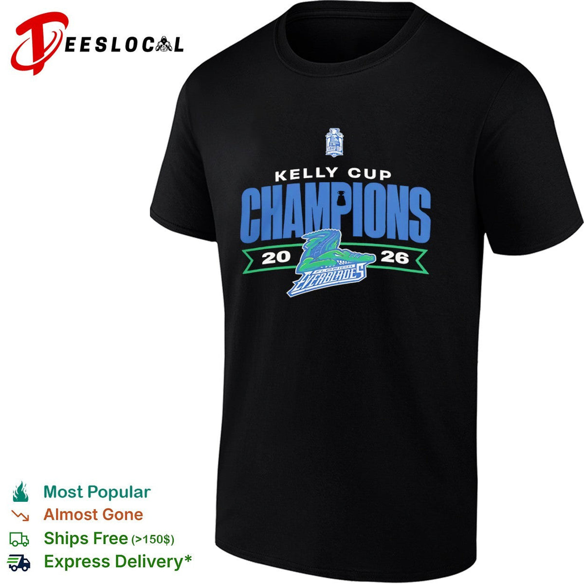 Kelly Cup Champions 20 26 Florida Everblades Hockey Tournament Winners shirt Unisex