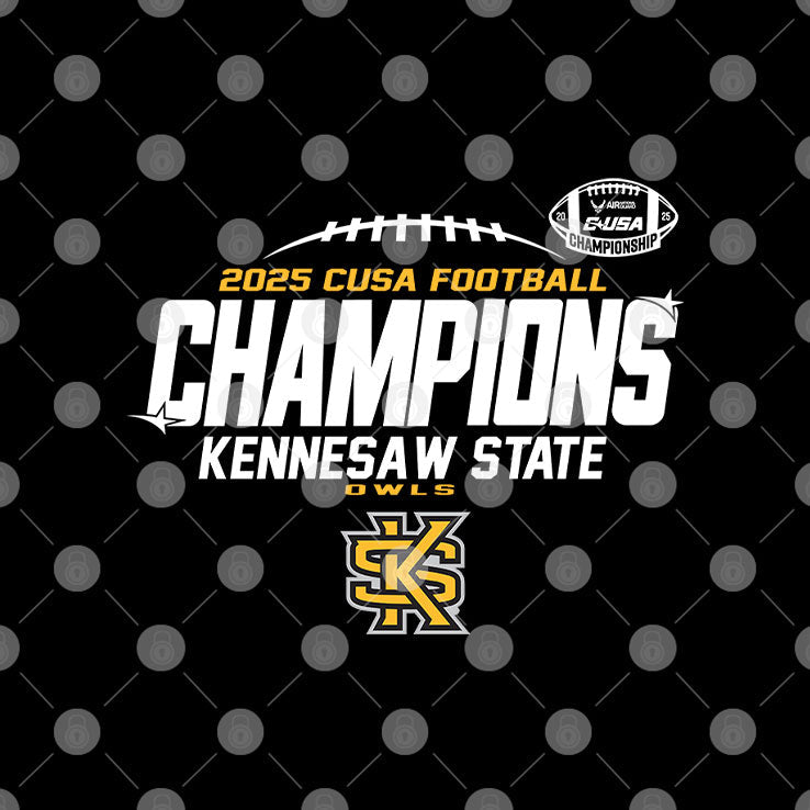 Kennesaw State Owls 2025 C-USA Champs T Shirt Unisex
