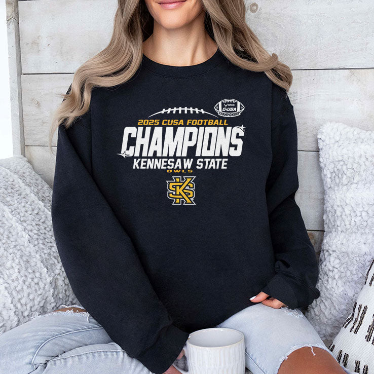 Kennesaw State Owls 2025 C-USA Champs T Shirt Unisex