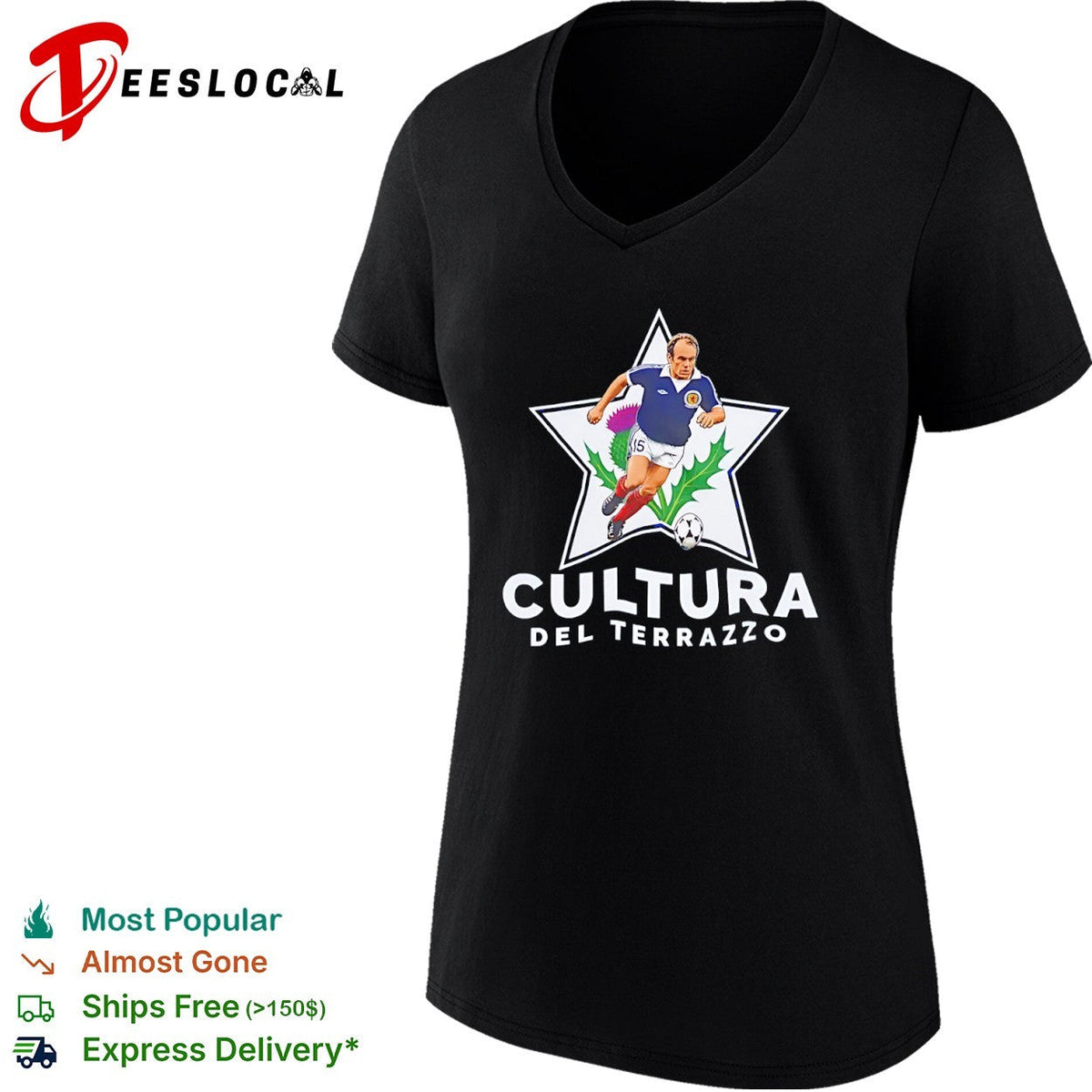 Kenny Dalglish Scotland National Team Cultura Del Terrazzo soccer shirt Unisex