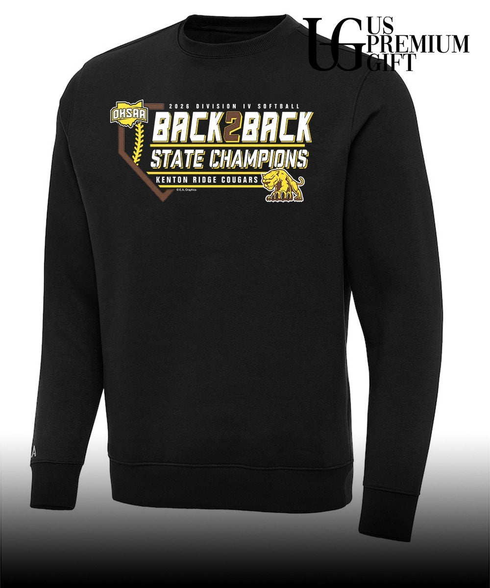 Kenton Ridge Cougars 2026 OHSAA Division IV Softball Back2Back State Champions shirt Unisex