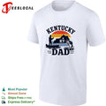 Kentucky Dad fishing retro sunset state silhouette shirt Unisex
