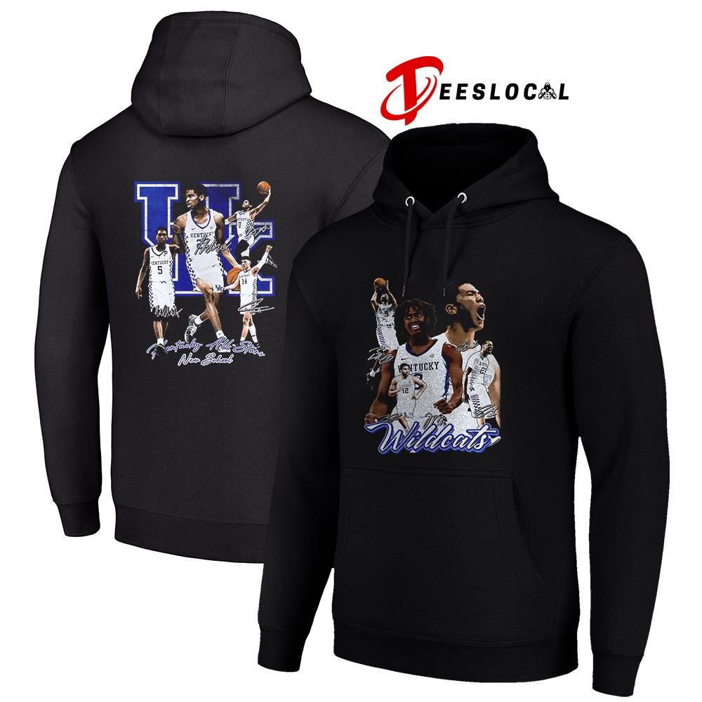 Kentucky Wildcats Kentucky all star new school graphic signatures shirt Unisex
