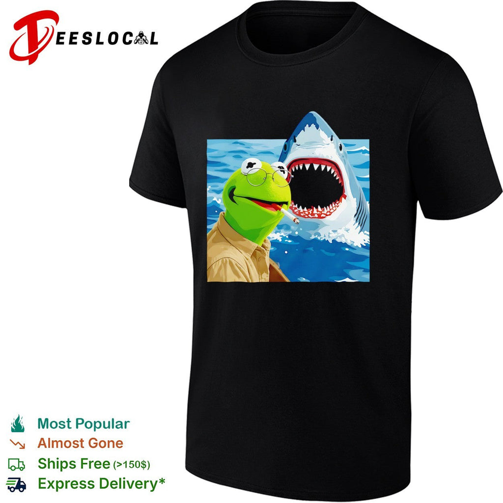 Kermit the Frog x Jaws Movie Shirt Unisex