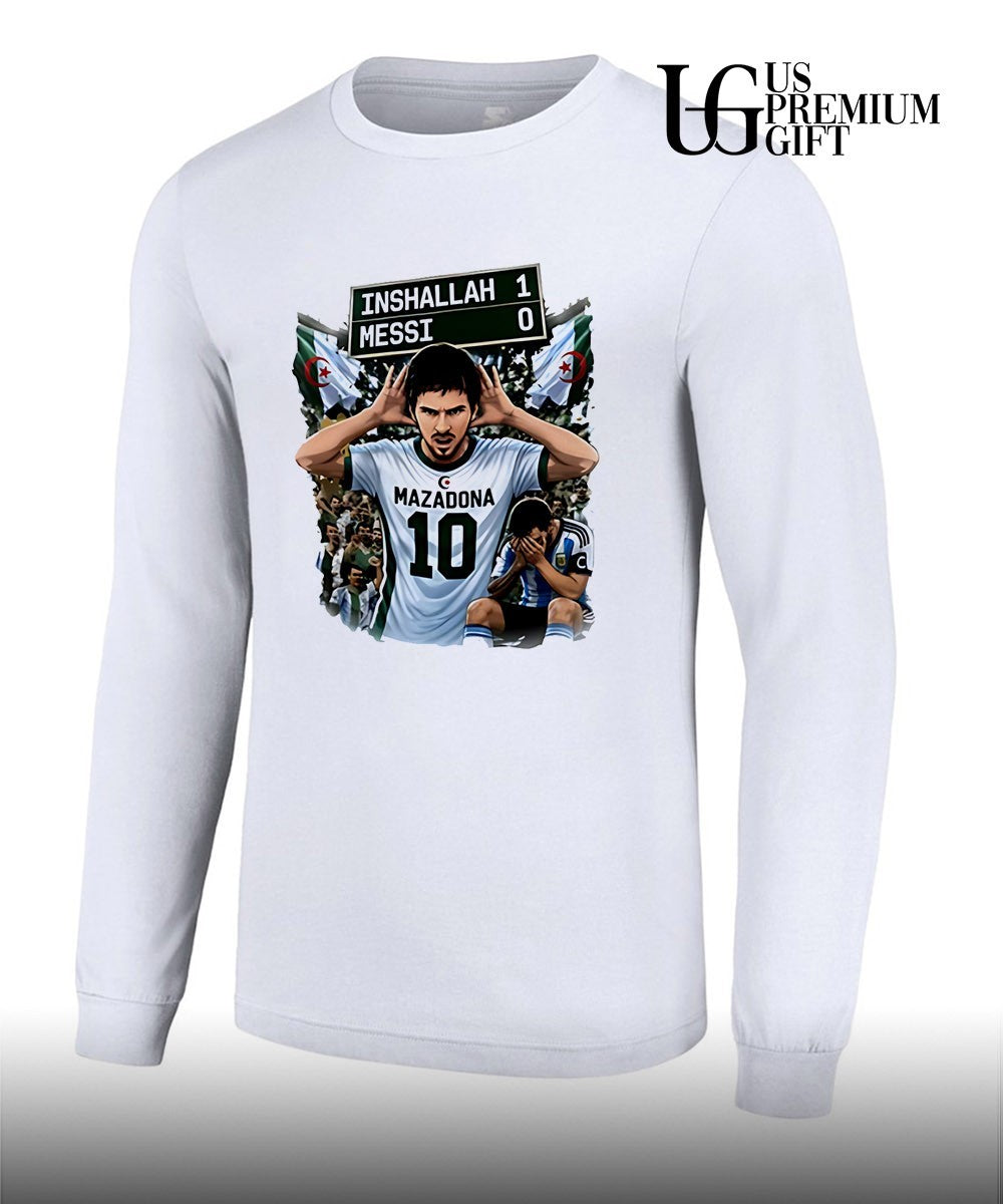 Khoubaib Kouas Messi vs Maza Algeria Argentina shirt Unisex