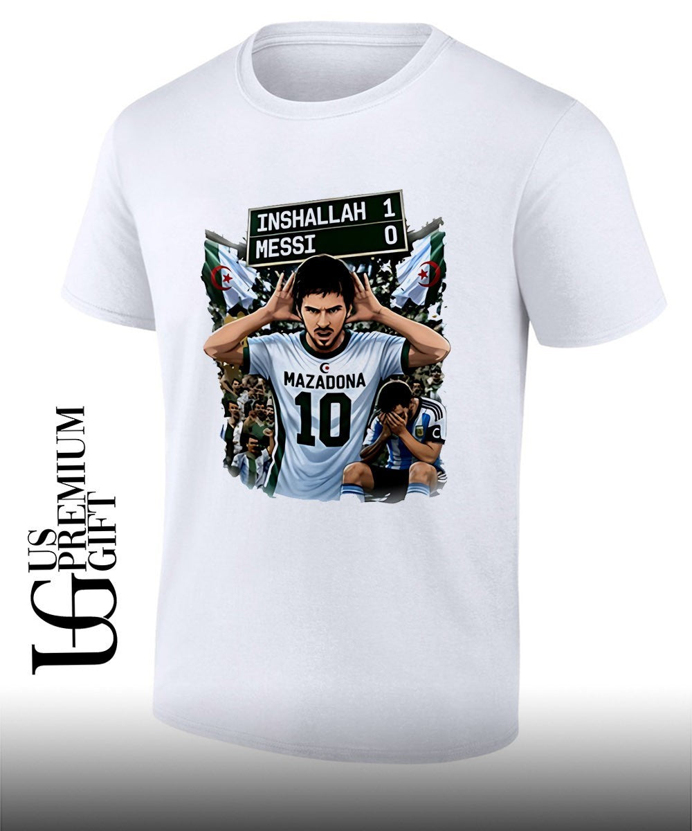 Khoubaib Kouas Messi vs Maza Algeria Argentina shirt Unisex