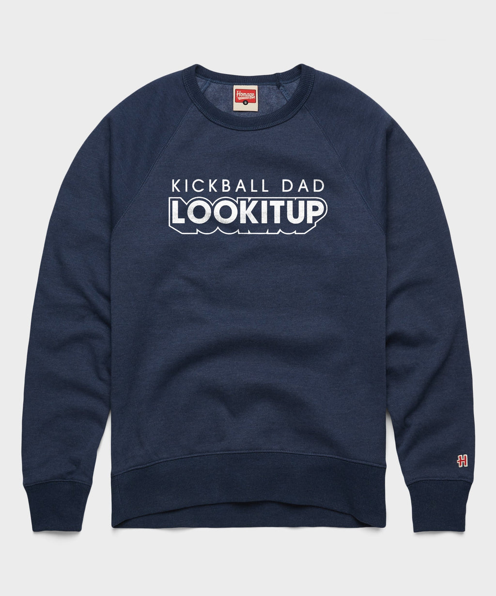 Kickball Dad LOOKITUP Crewneck Unisex