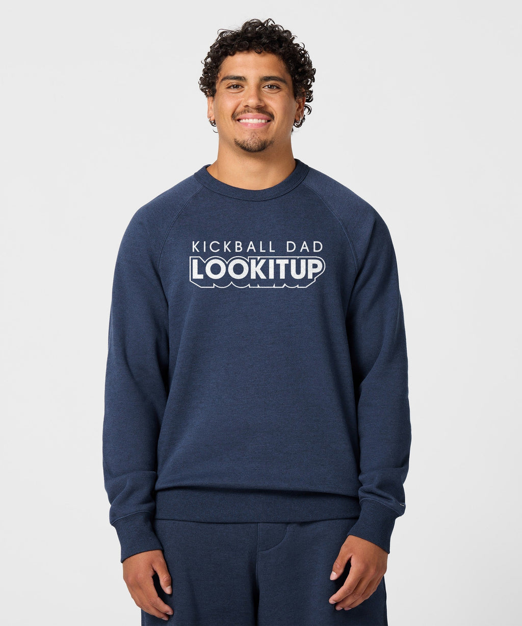 Kickball Dad LOOKITUP Crewneck Unisex