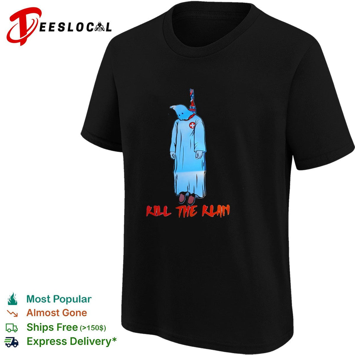 Kill the Klan Ku Klux Klan hanging rope anti hate political protest statement shirt Unisex