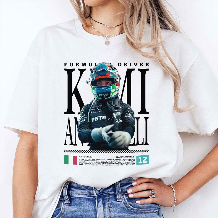 Kimi Antonelli F1 Racing Shirt Unisex