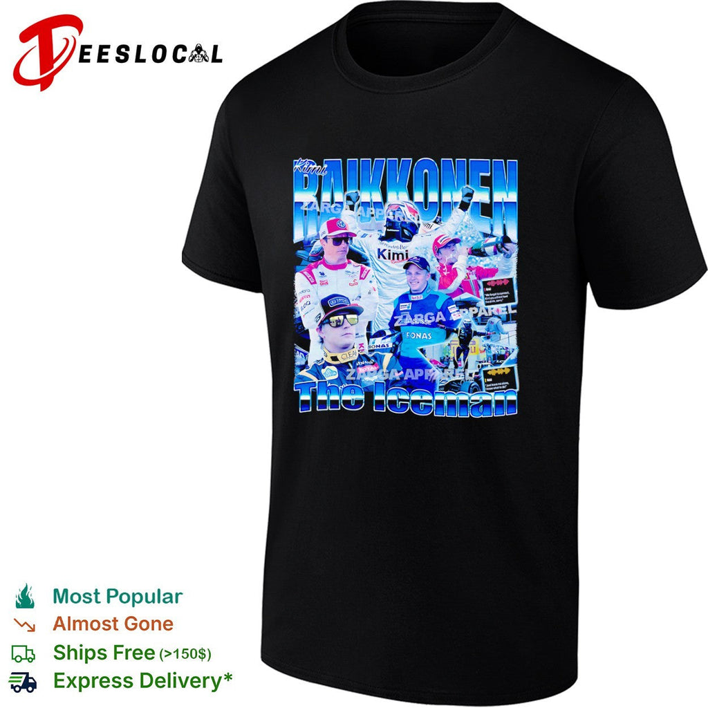 Kimi Raikkonen F1 Ferrari Lotus Alfa Romeo The Iceman shirt Unisex