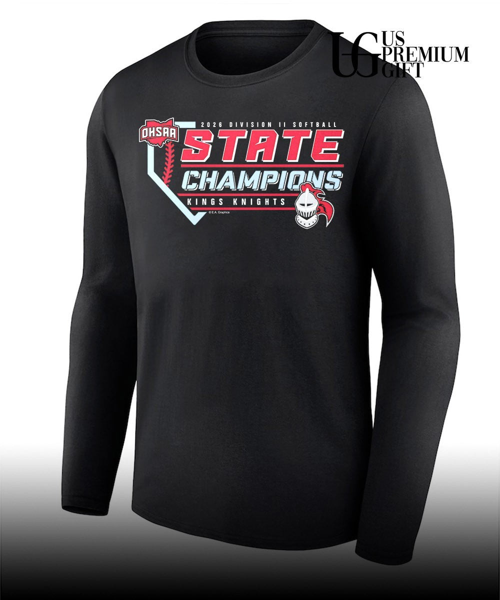 Kings Knights 2026 OHSAA Division II Softball State Champions shirt Unisex