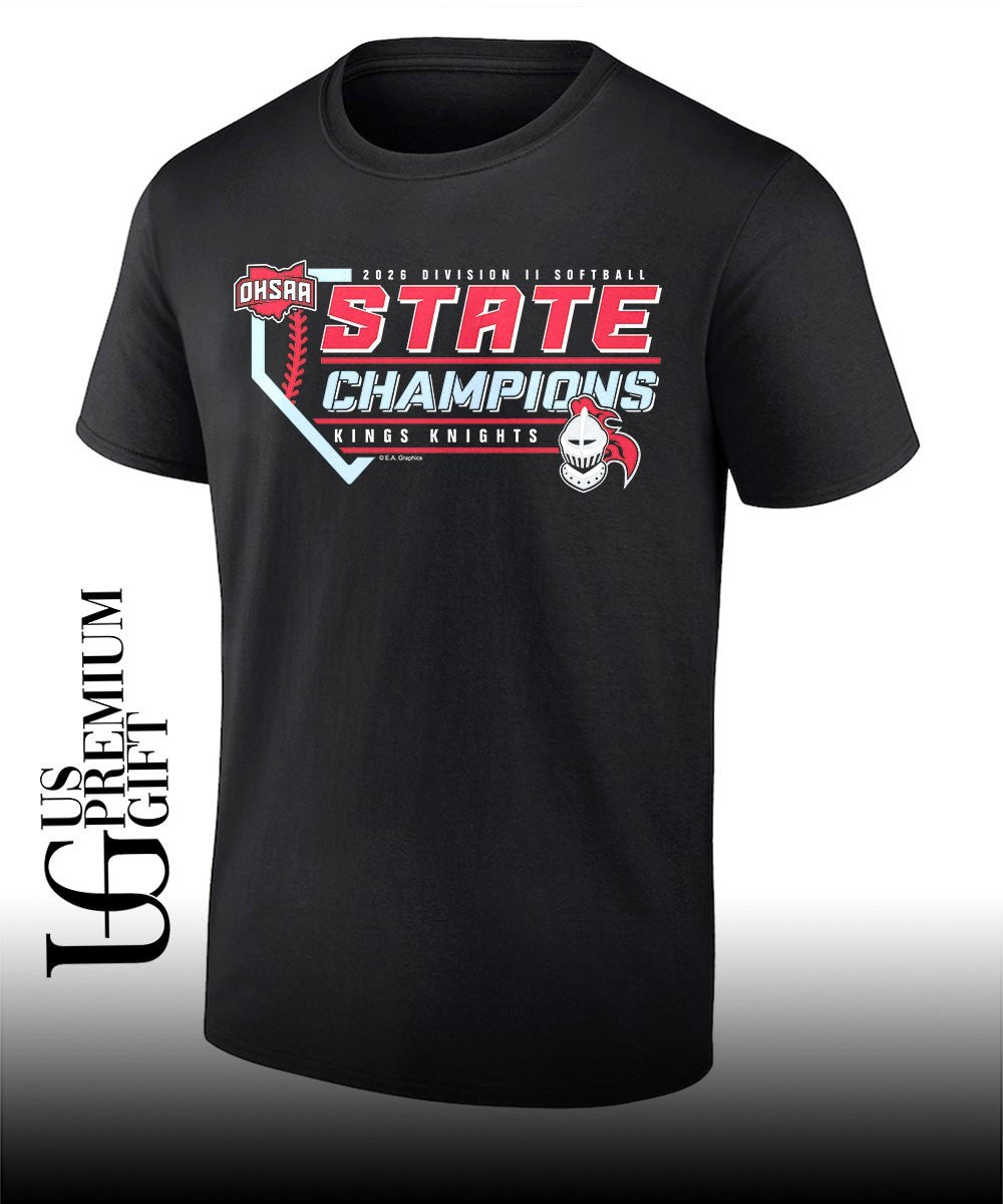 Kings Knights 2026 OHSAA Division II Softball State Champions shirt Unisex