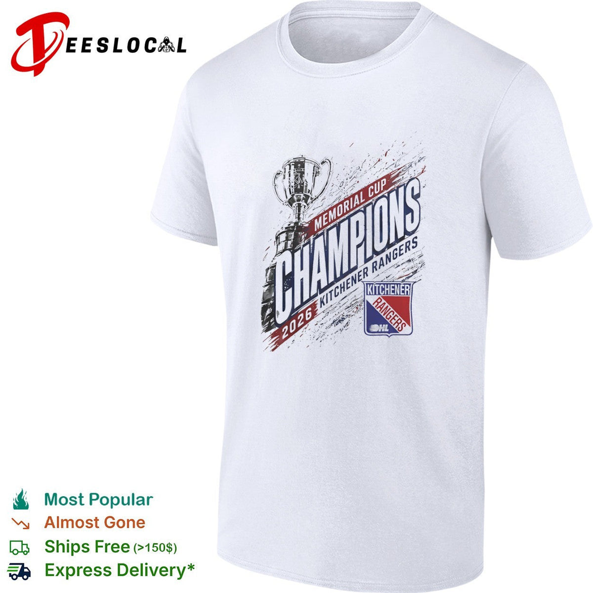 Kitchener Rangers Memorial Cup Champions 2026 logo shirt Unisex