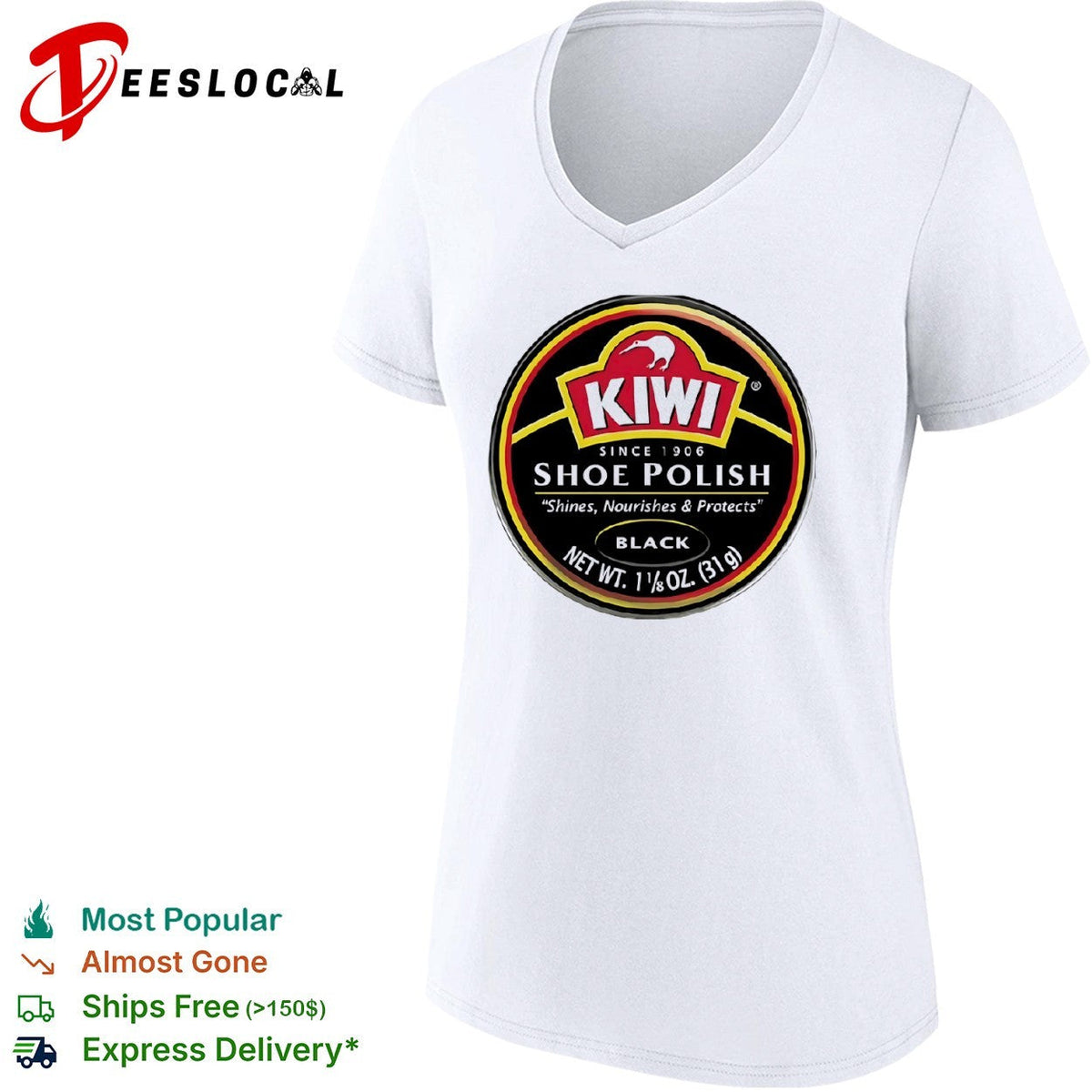 Kiwi Shoe Polish Since 1906 Shines Nourishes shirt Unisex