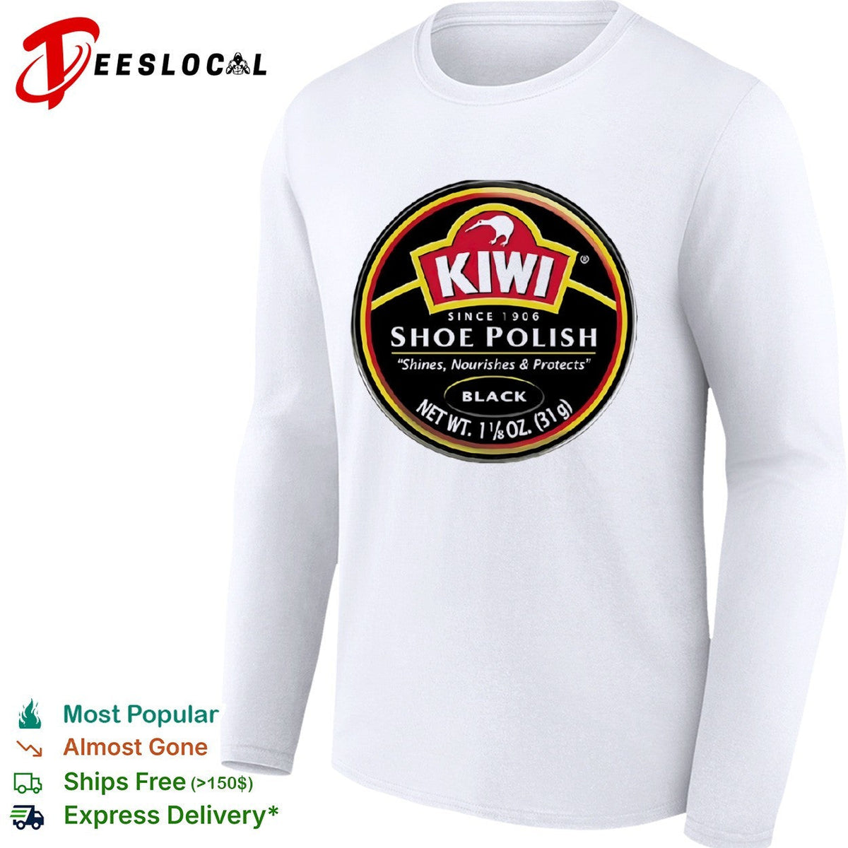 Kiwi Shoe Polish Since 1906 Shines Nourishes shirt Unisex