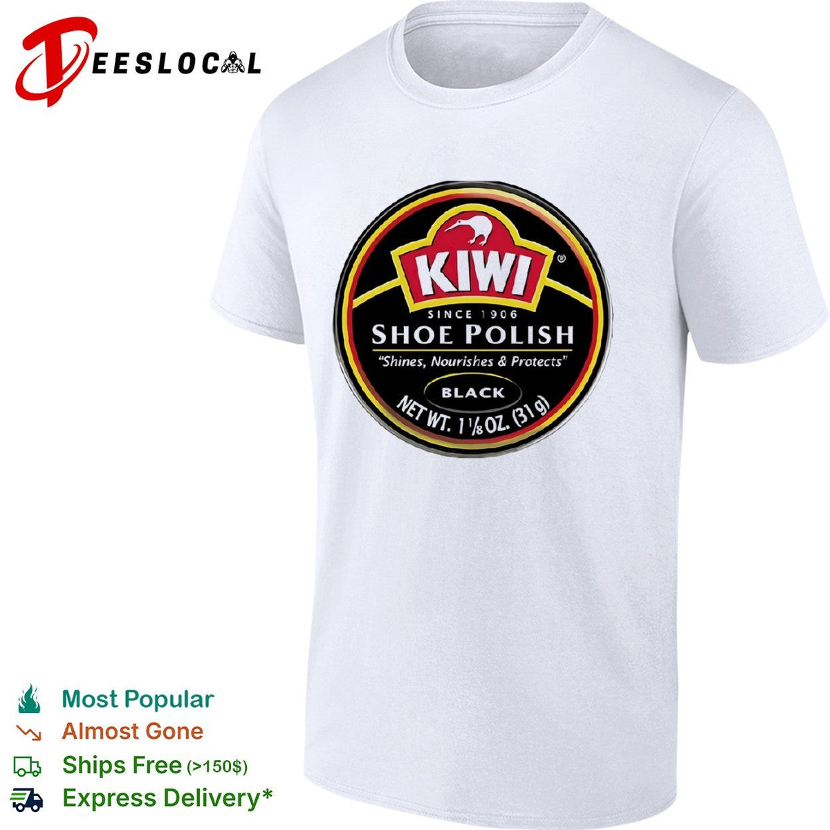 Kiwi Shoe Polish Since 1906 Shines Nourishes shirt Unisex