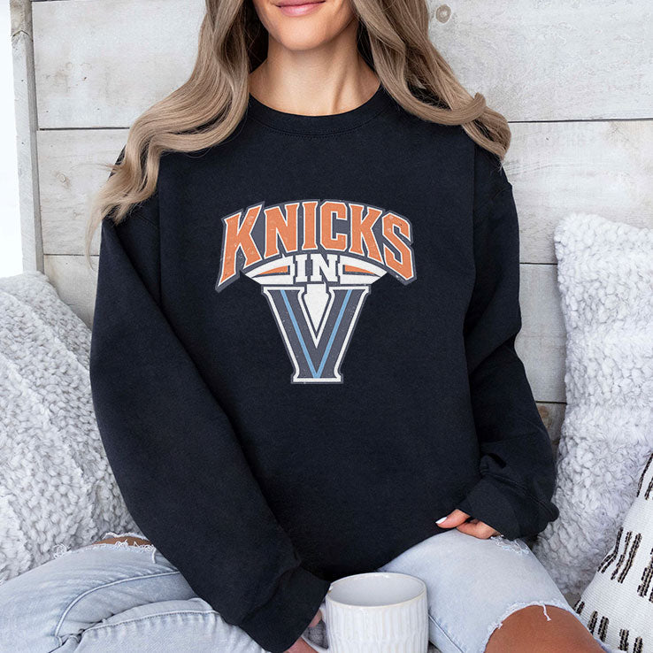 Knicks In 5 V Logo Championship T Shirt Unisex