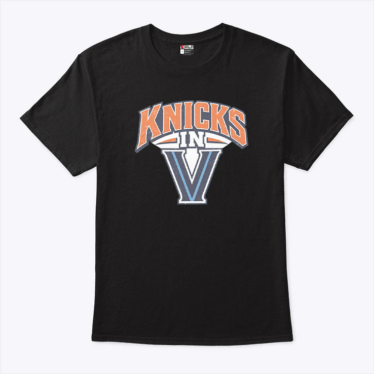 Knicks In 5 V Logo Championship T Shirt Unisex