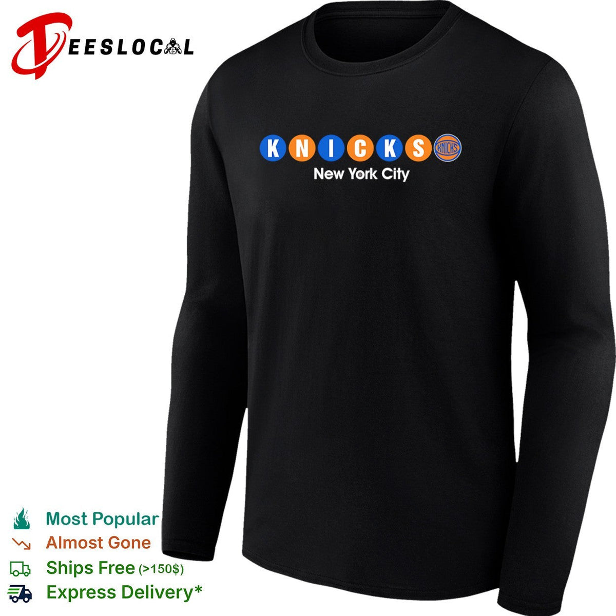Knicks New York City Subway Logo NBA Basketball Team Shirt Unisex