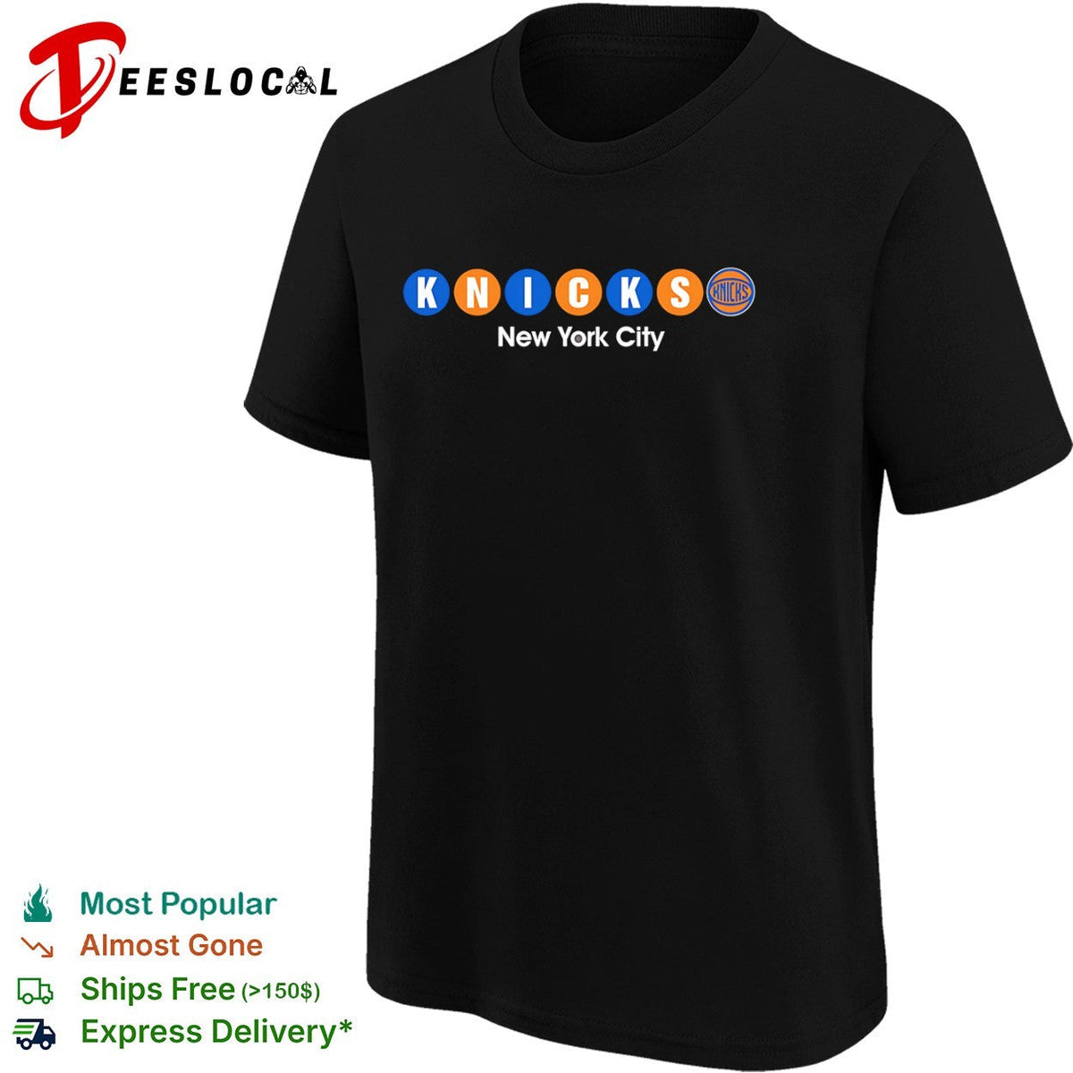 Knicks New York City Subway Logo NBA Basketball Team Shirt Unisex