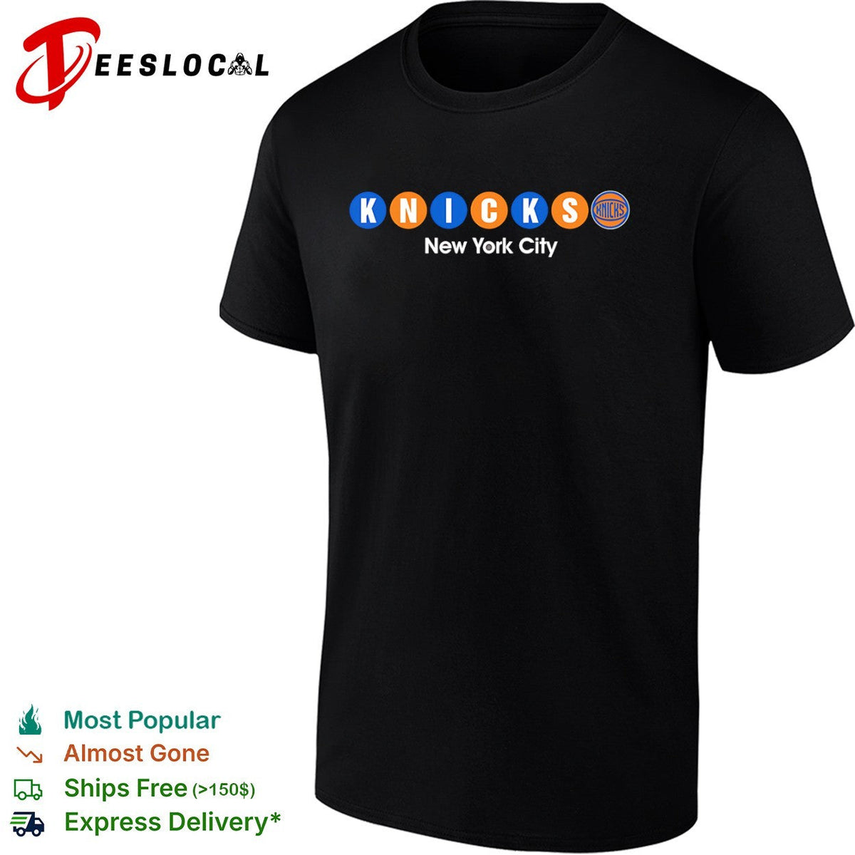 Knicks New York City Subway Logo NBA Basketball Team Shirt Unisex