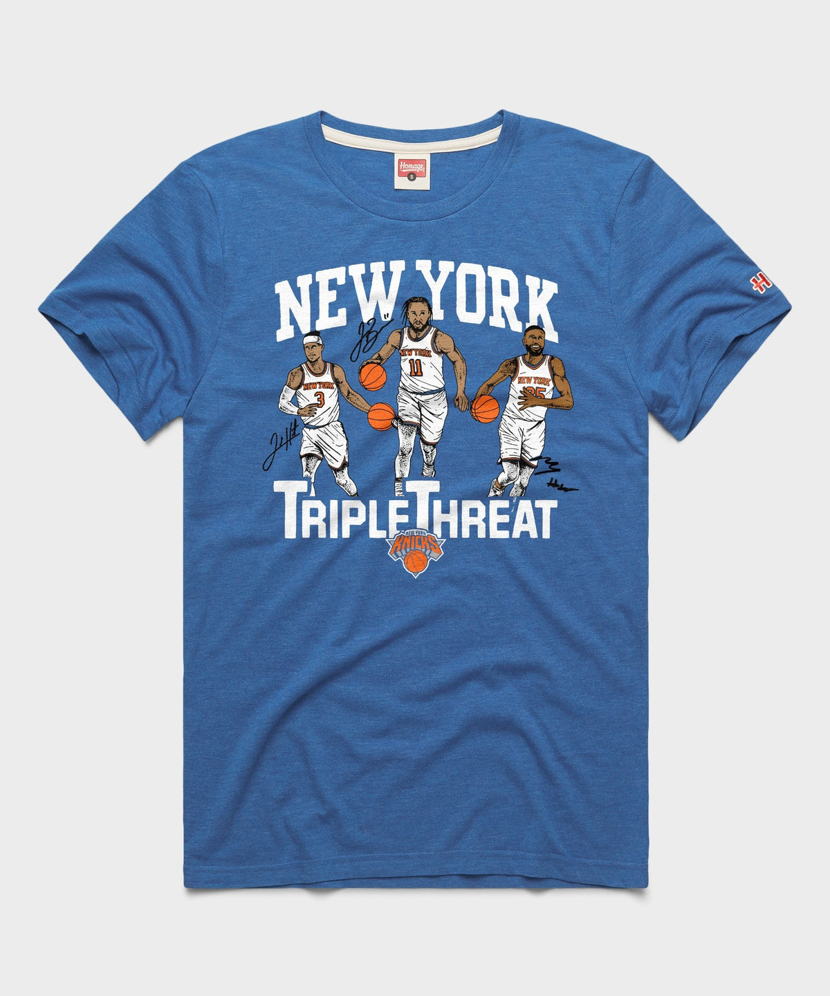 Knicks Triple Threat Hart Brunson Bridges Unisex