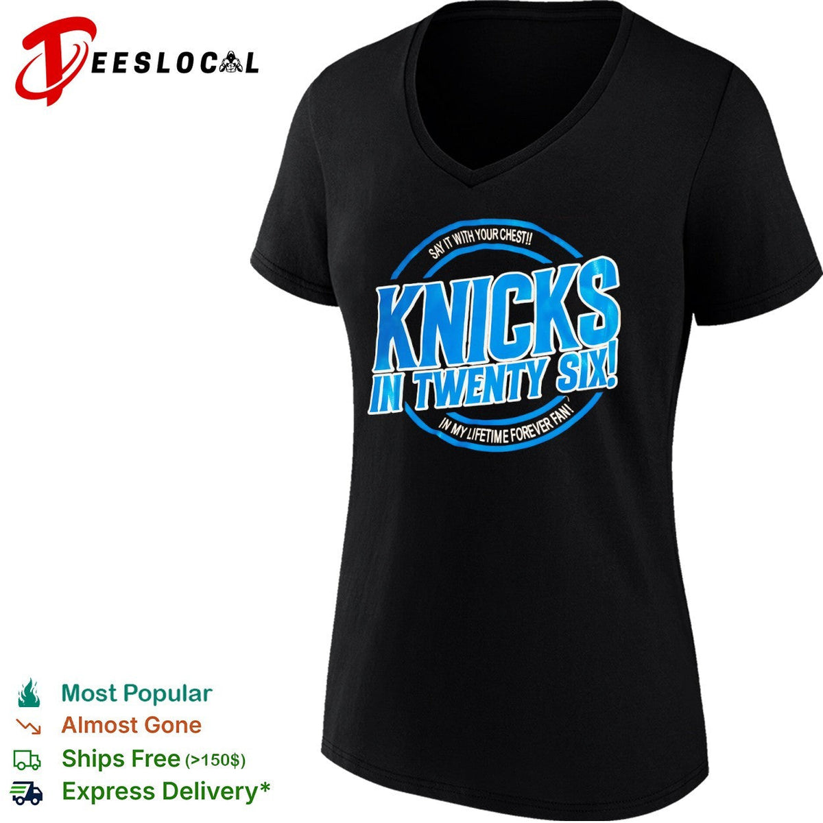 Knicks in Twenty Six Say it with your chest In my lifetime forever fan shirt Unisex