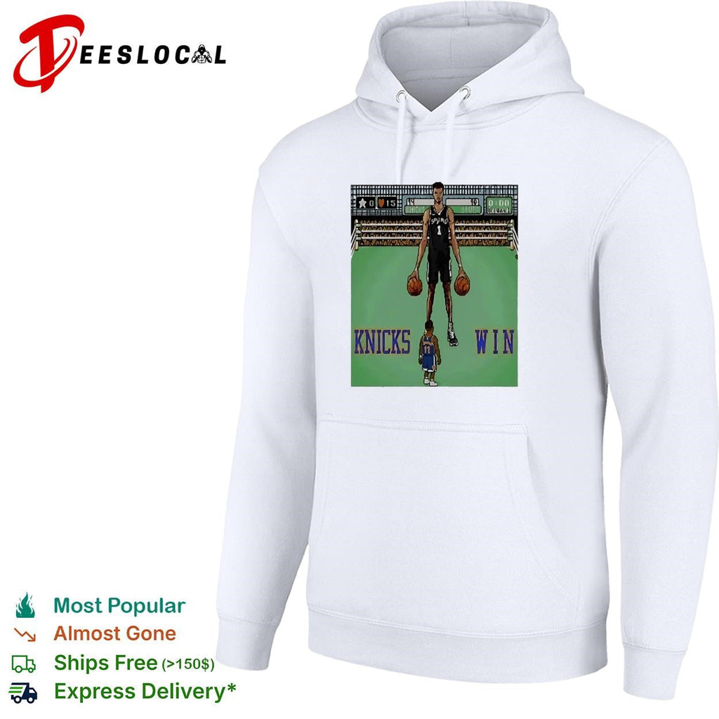 Knicks win retro arcade basketball game graphic shirt Unisex