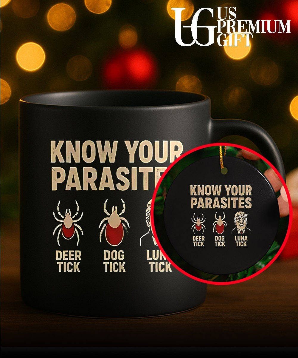 Know your parasites deer tick dog tick luna Trump shirt Unisex